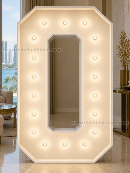 4FT light up marquee number 0