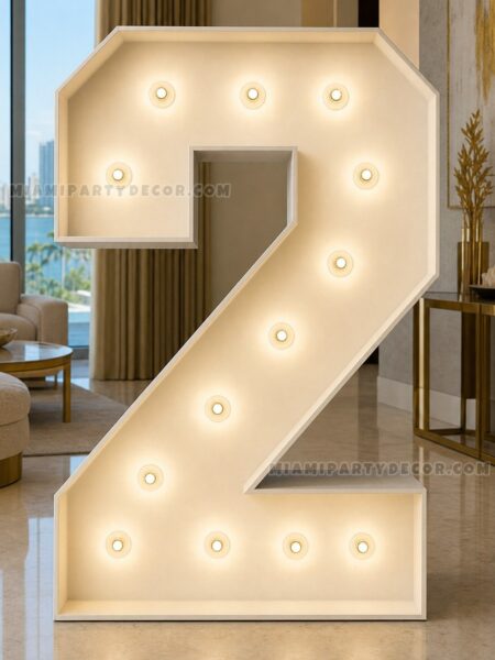 4FT light up marquee number 2