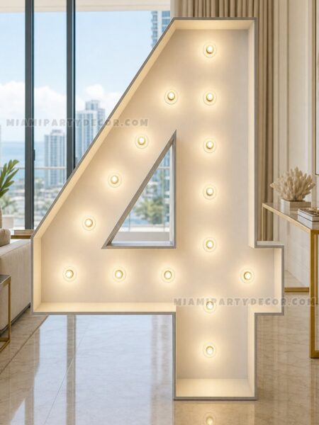 4FT light up marquee number 4