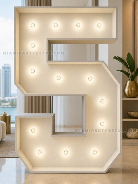4FT light up marquee number 5