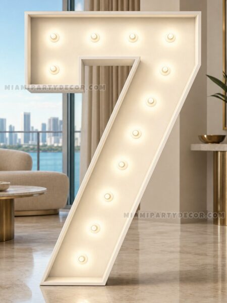 4FT light up marquee number 7