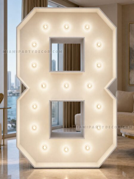 4FT light up marquee number 8