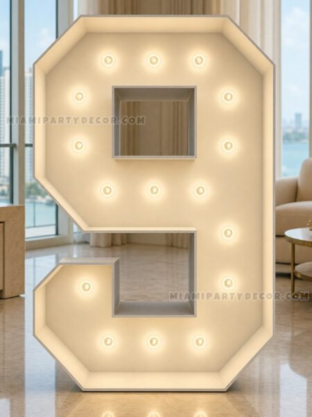 4FT light up marquee number 9