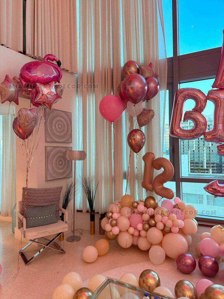 Mega Birthday Room Decor in Miami for a 12th Birthday image 2