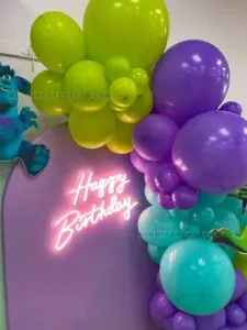 Monster Inc Happy Birthday Backdrop in Miami image 3