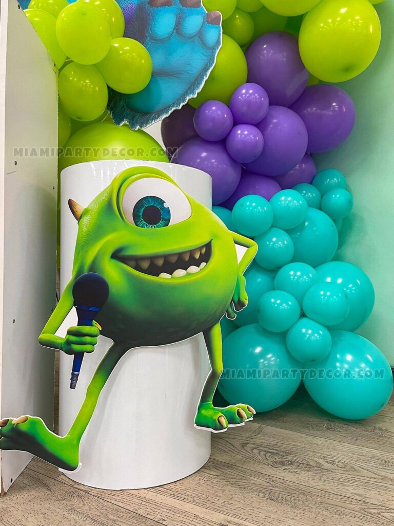 Monster Inc Happy Birthday Backdrop in Miami image 5