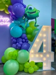 Monster Inc Happy Birthday Backdrop in Miami image 6