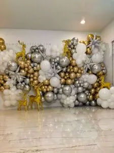New Year’s Vibe Balloon Wall in Miami image 1