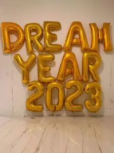 New Year’s Vibe Balloon Wall in Miami image 3
