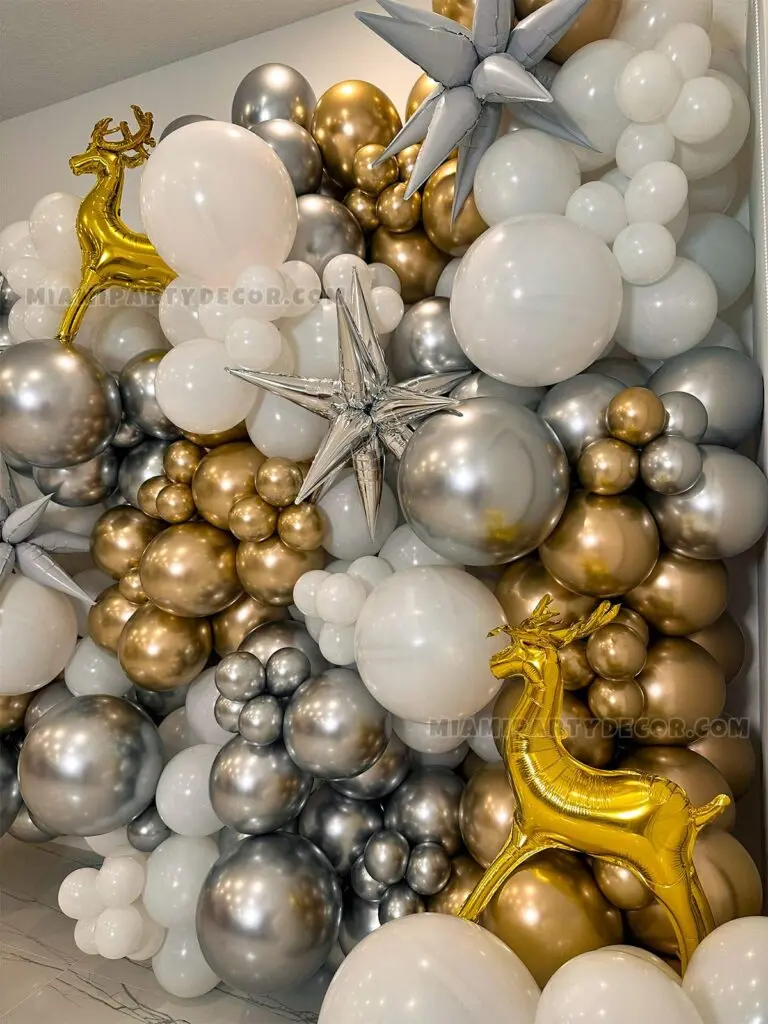 New Year’s Vibe Balloon Wall in Miami image 5