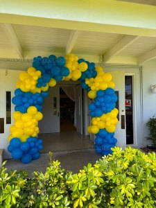 Organic Balloon Arch in Miami for Event Entrances image 2