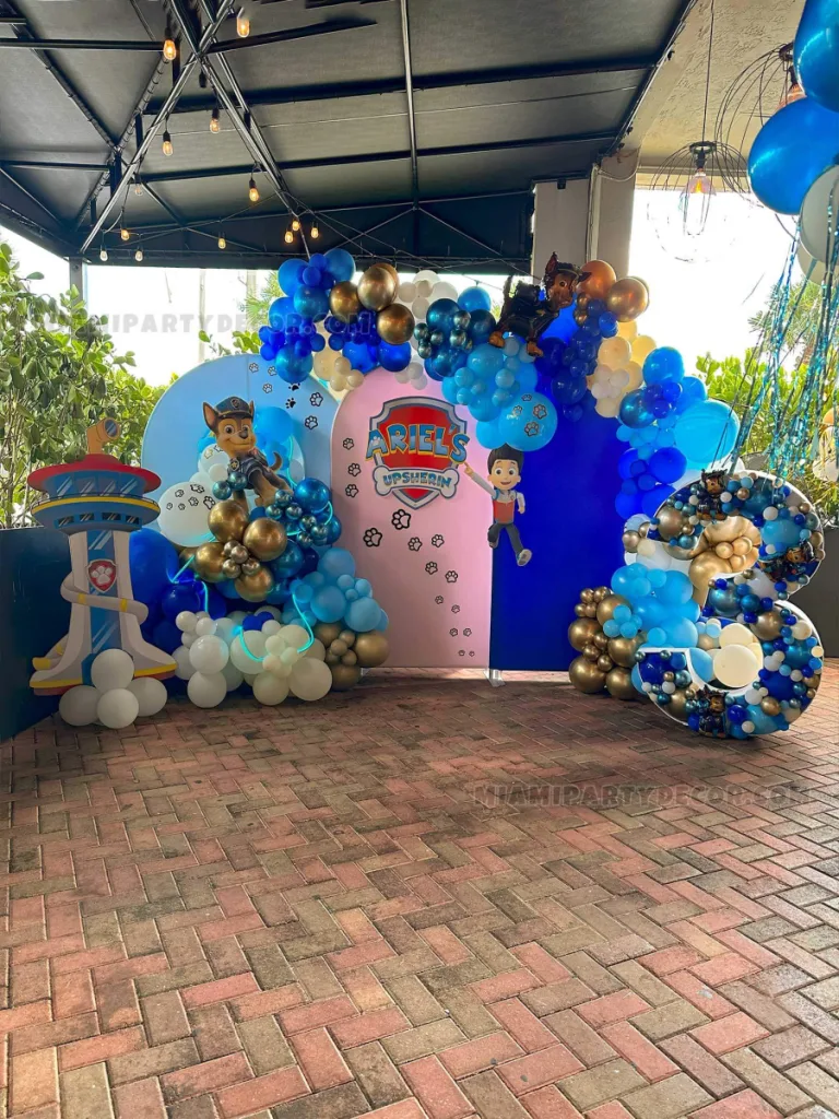 PAW Patrol Backdrop Birthday Decorations in Miami image 3