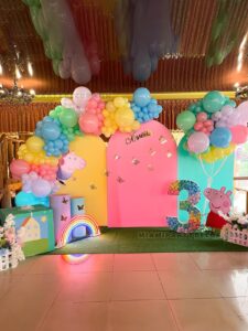 Peppa Pig Birthday Backdrop Decorations in Miami image 1