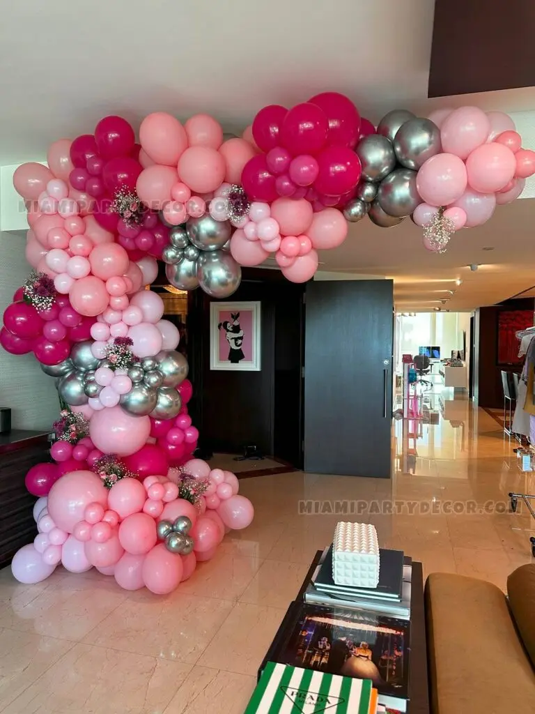 Pink Balloon Arch in Miami for Chic Celebrations image 1