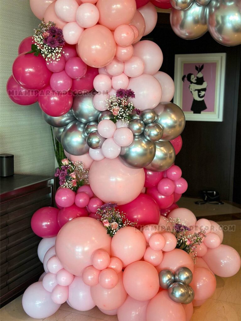 Pink Balloon Arch in Miami for Chic Celebrations image 6
