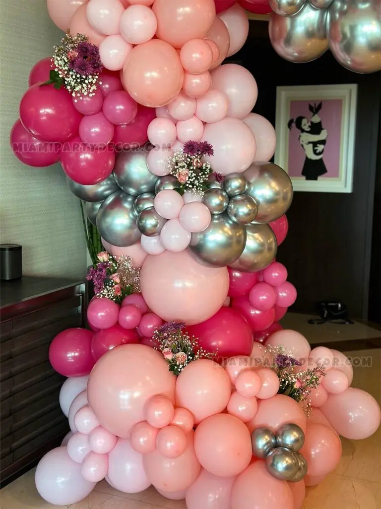 Pink Balloon Arch in Miami for Chic Celebrations image 6