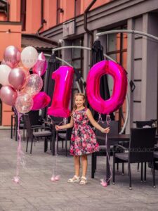 Pink Helium Balloon Bouquet for Birthdays in Miami image 5