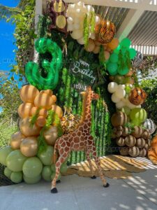 Safari Backdrop in Miami for Jungle Birthday Parties image 2