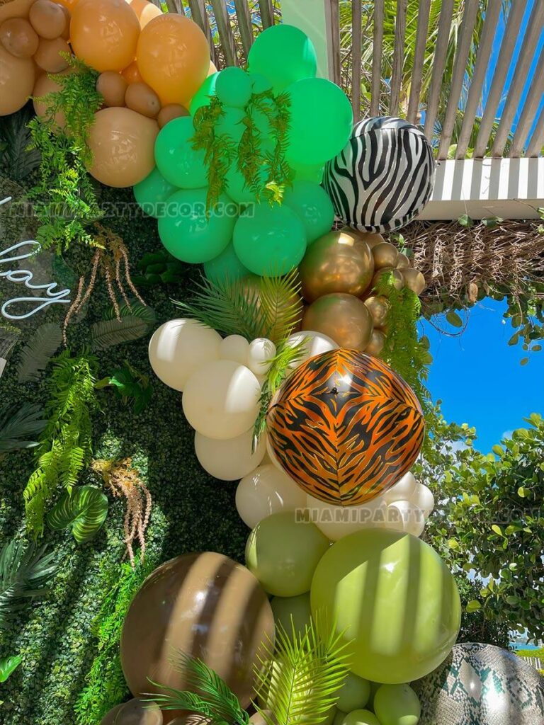 Safari Backdrop in Miami for Jungle Birthday Parties image 5