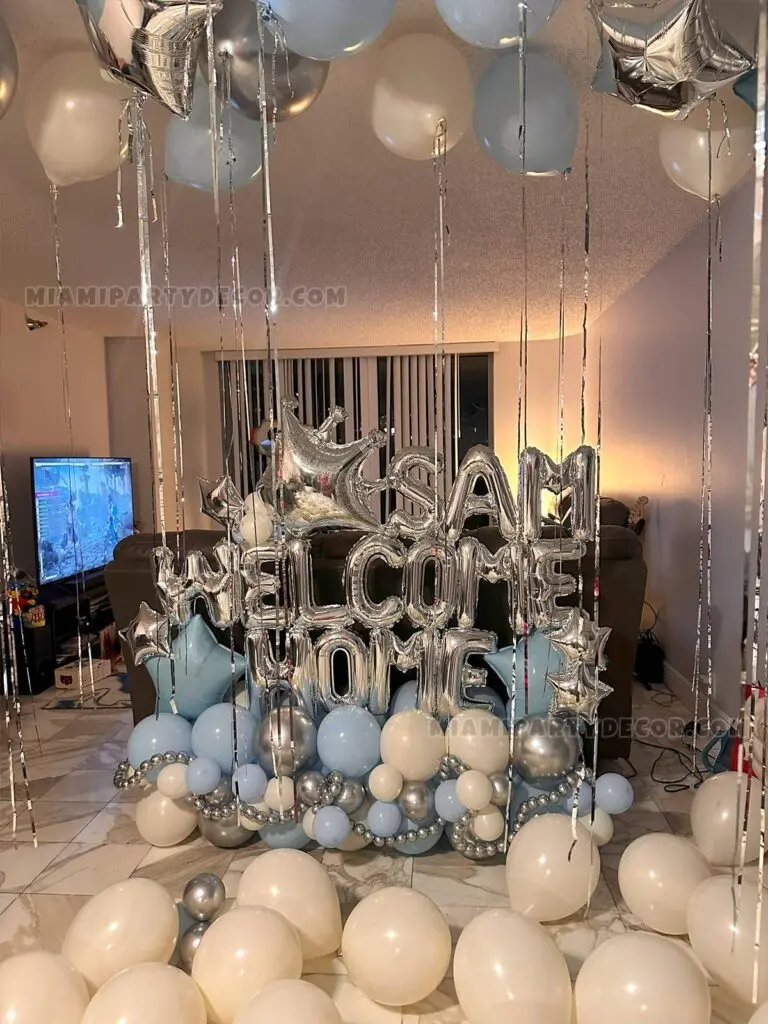 Sculpted Welcome Home Balloons in Miami image 1