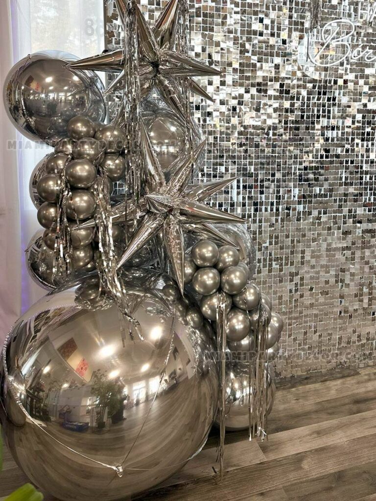 Shimmer Wall Backdrop in Miami for Birthday Events image 5