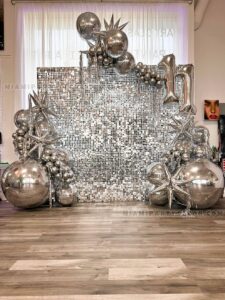 Shimmer Wall Backdrop in Miami for Birthday Events image 6
