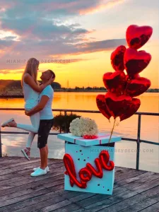 Birthday Surprise Box Setup in Miami for Romantic Reveals image 2
