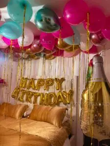 Birthday Decoration In Hotel Room Miami Tropical Style image 2