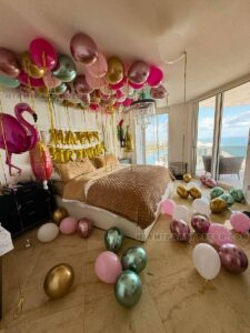 Birthday Decoration In Hotel Room Miami Tropical Style image 5