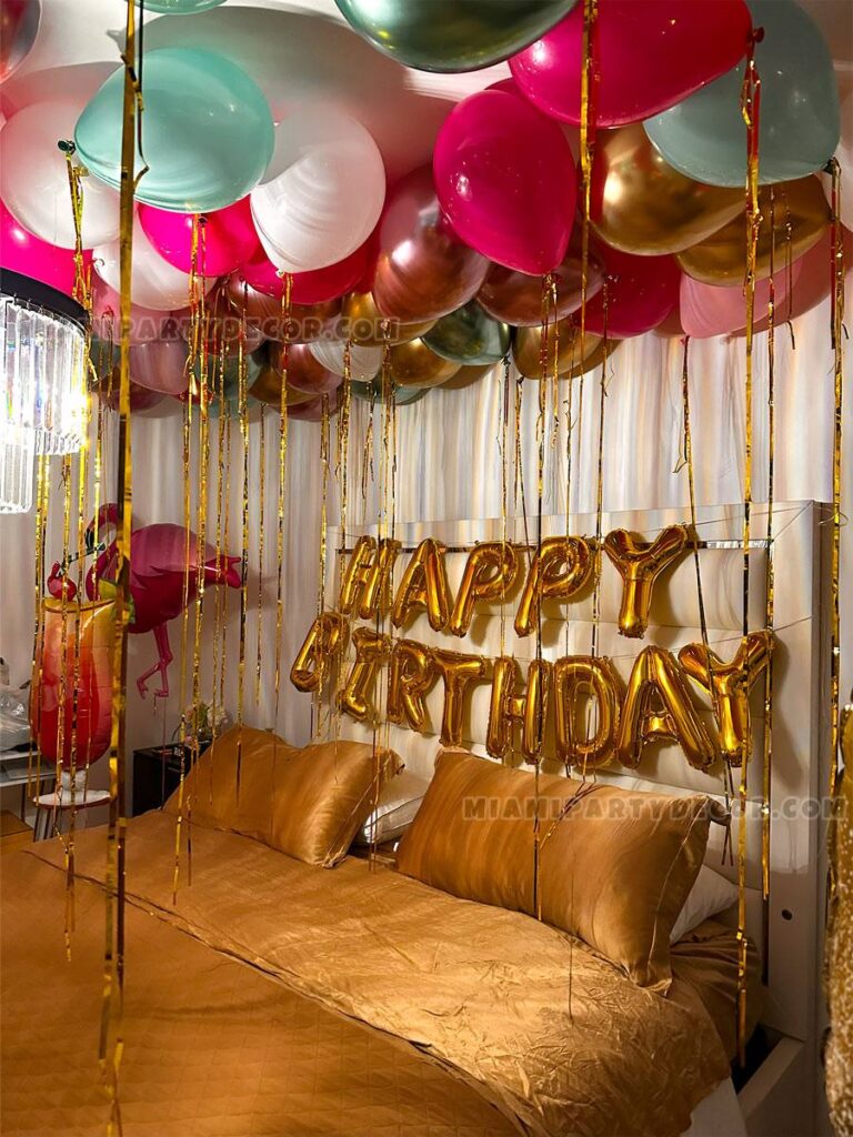 Birthday Decoration In Hotel Room Miami Tropical Style image 6