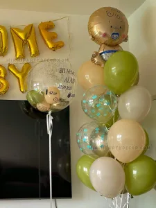 Welcome Baby Balloons Room Decoration in Miami image 2