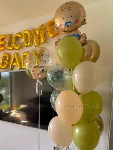 Welcome Baby Balloons Room Decoration in Miami image 4