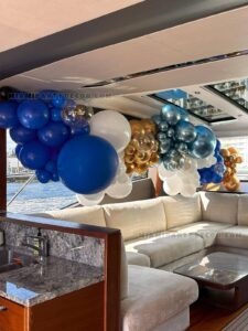 Boat Balloon Decoration for Miami Yacht Parties image 1