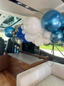 Boat Balloon Decoration for Miami Yacht Parties image 2