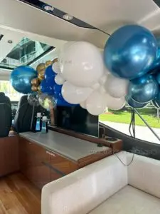 Boat Balloon Decoration for Miami Yacht Parties image 2