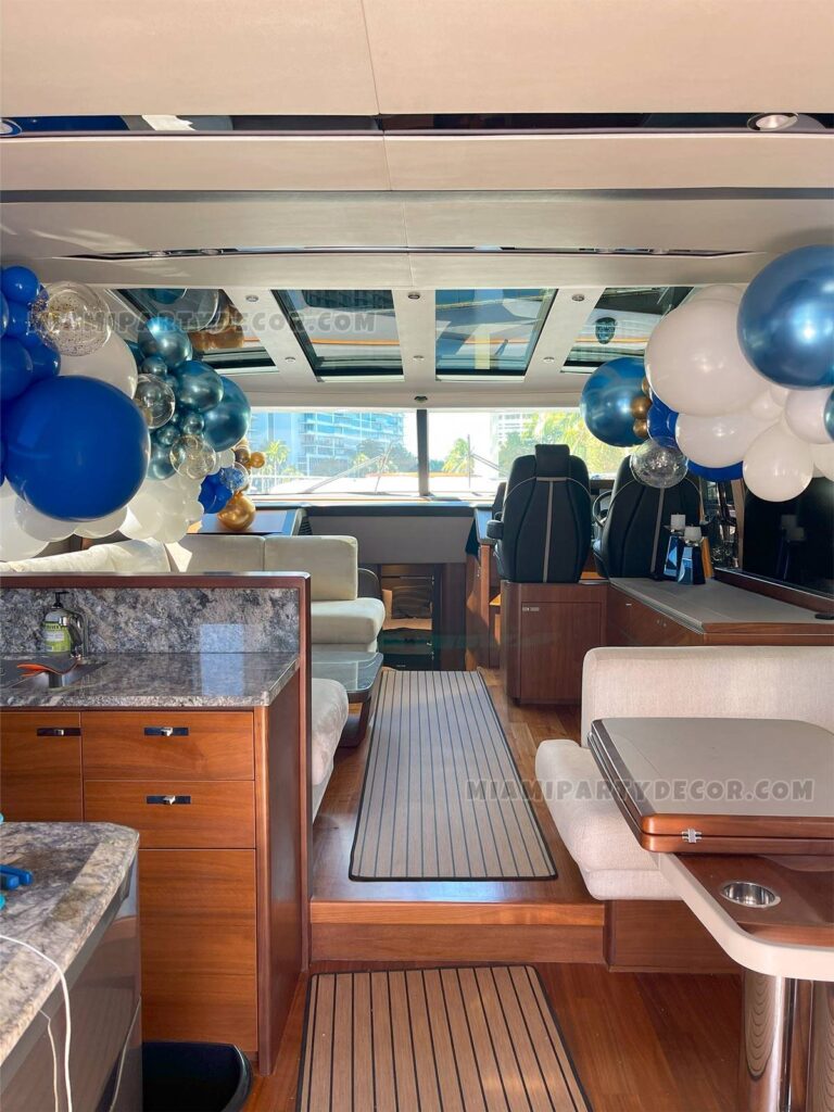 Boat Balloon Decoration for Miami Yacht Parties image 4