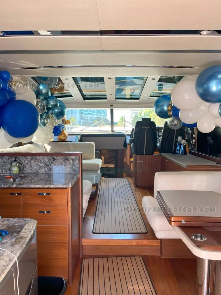 Boat Balloon Decoration for Miami Yacht Parties image 4