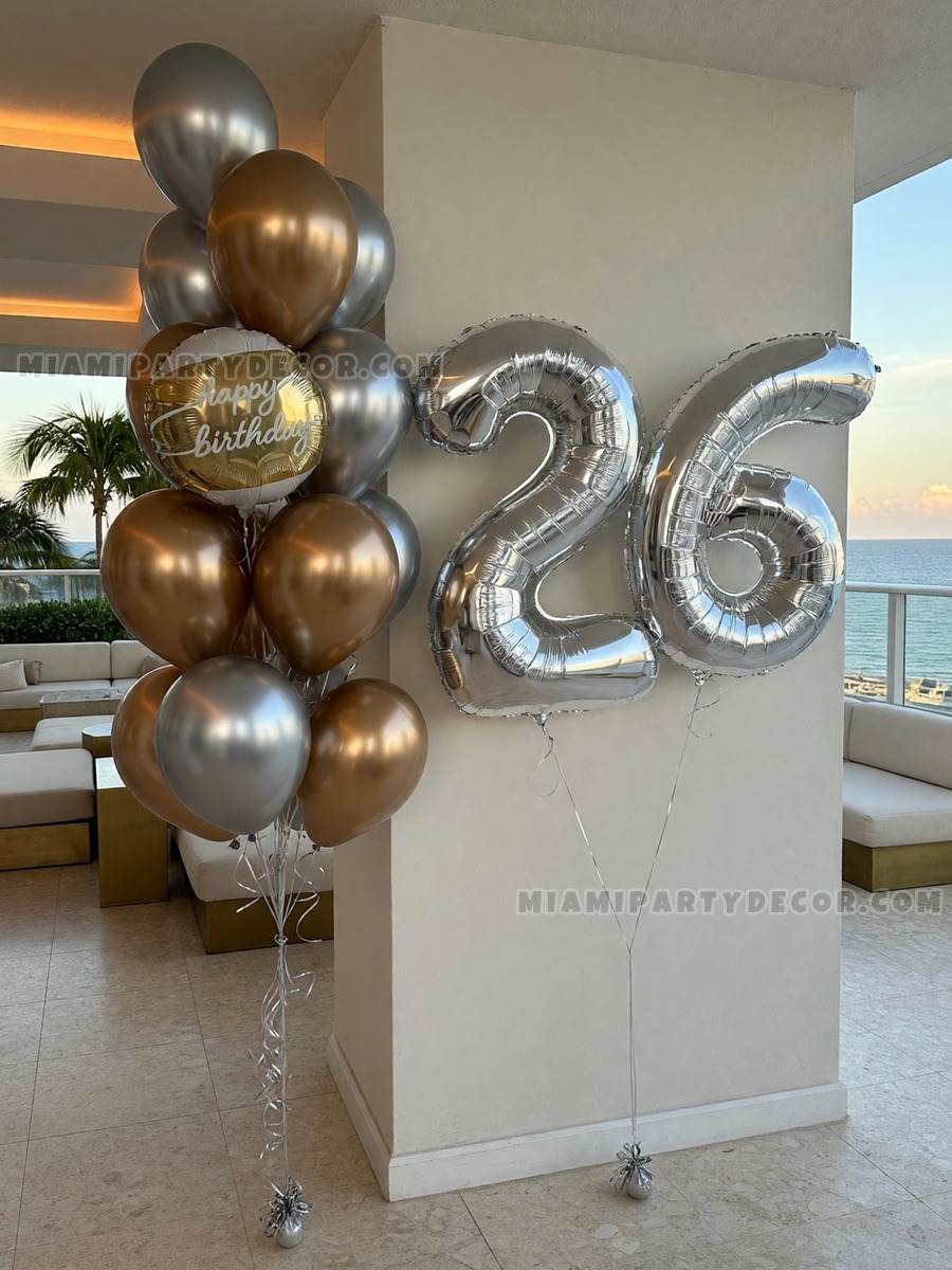 Number Balloon Bouquet