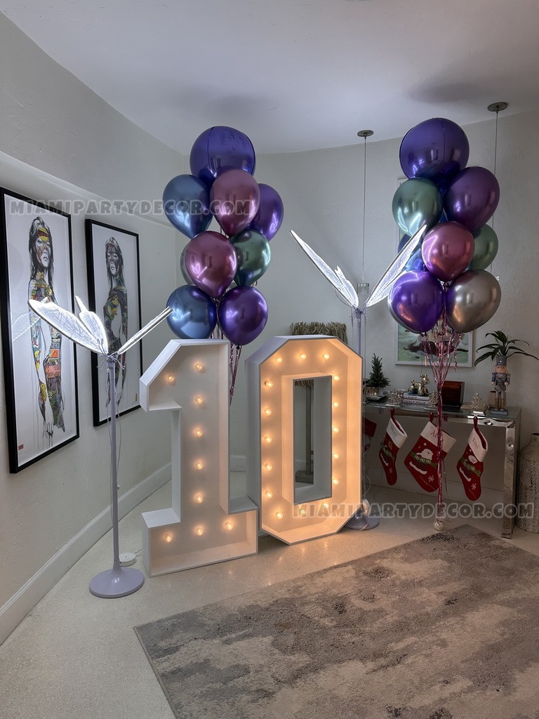 Silver Shimmer Backdrop with Balloon Garland gallery image 4