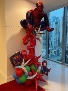 Spider Man Birthday Balloon Sculpture gallery image 2