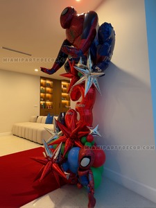 Spider Man Birthday Balloon Sculpture gallery image 3