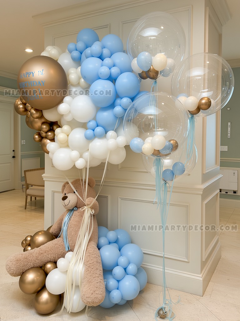 Teddy Bear Birthday Balloon Sculpture gallery image 2