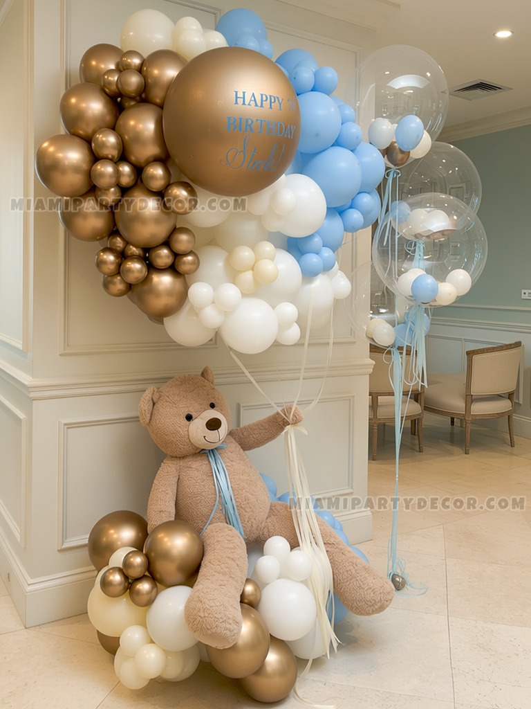 Teddy Bear Birthday Balloon Sculpture gallery image 3