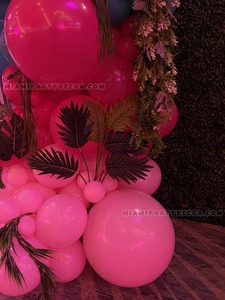 Tropical Grass Wall Backdrop with Balloon Garland gallery image 5