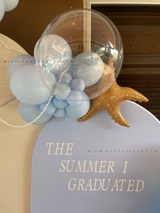 Under the Sea Graduation Balloon Garland Backdrop gallery image 6