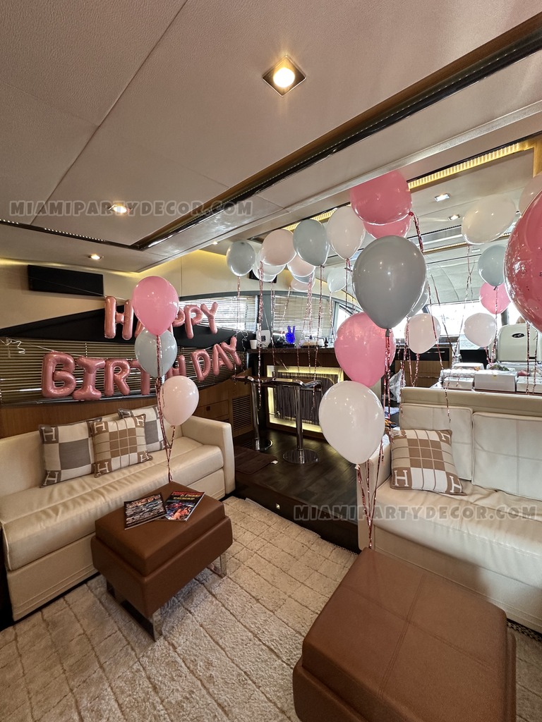 Yacht Birthday Balloon Setup gallery image 2