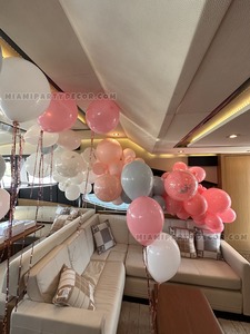 Yacht Birthday Balloon Setup