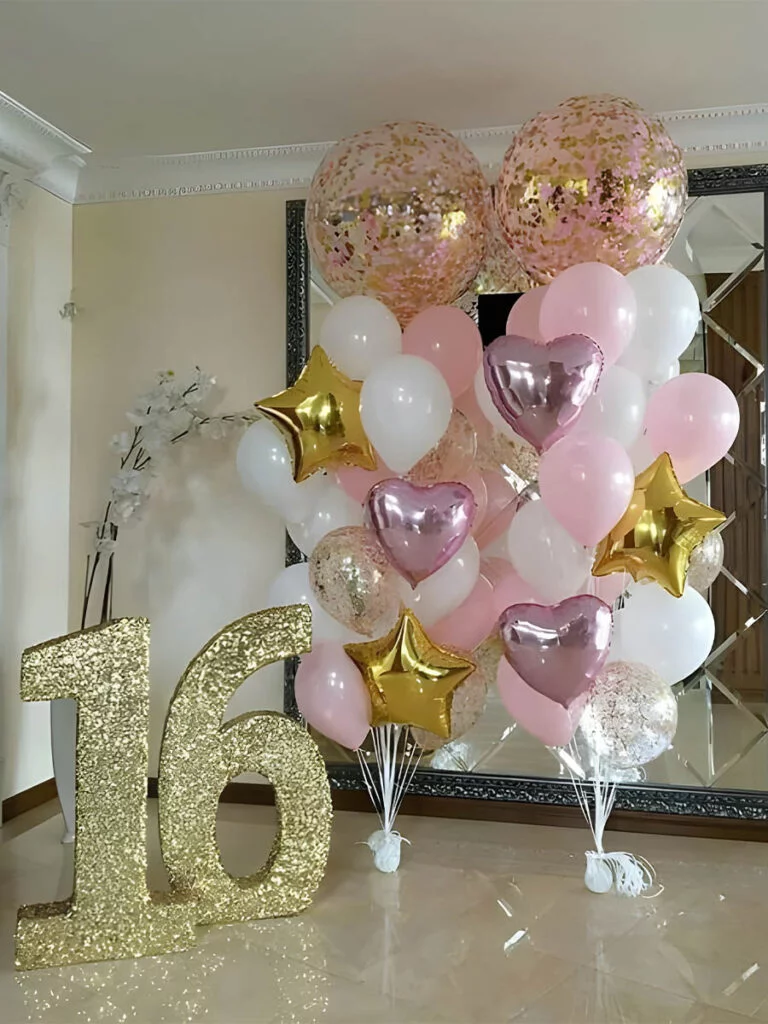 Sweet 16 Decor Ideas 8 Elegant Sweet 16 Balloons Bouquet